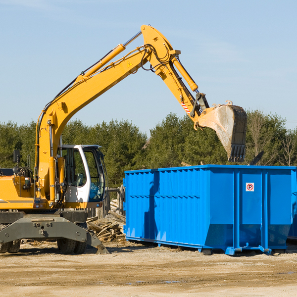 can i choose the location where the residential dumpster will be placed in Lakeside MI